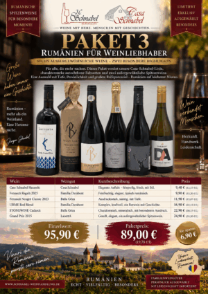 Rumänien für Weinliebhaber - Paket Rumänische Weinwochen