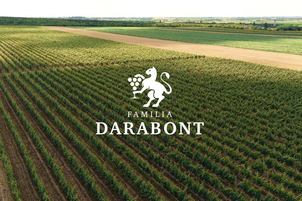 Weinberge der Familia Darabont mit Logo, Rumänien