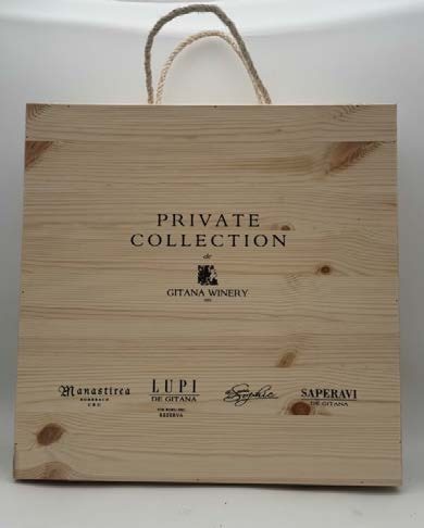 Holzkiste „Private Collection“ der Gitana Winery